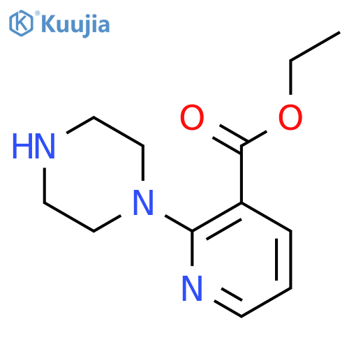 Ethyl 2-(piperazin-1-yl)nicotinate structure