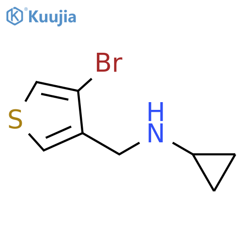 3-Thiophenemethanamine, 4-bromo-N-cyclopropyl- structure