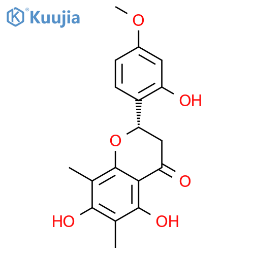 4H-1-Benzopyran-4-one,2,3-dihydro-5,7-dihydroxy-2-(2-hydroxy-4-methoxyphenyl)-6,8-dimethyl-, (S)-(9CI) structure