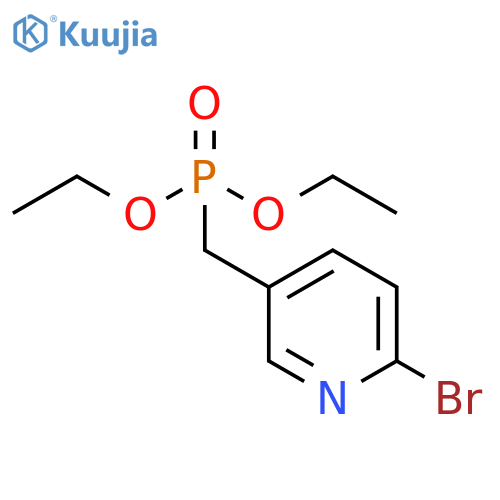 Phosphonic acid, [(6-bromo-3-pyridinyl)methyl]-, diethyl ester (9CI) structure