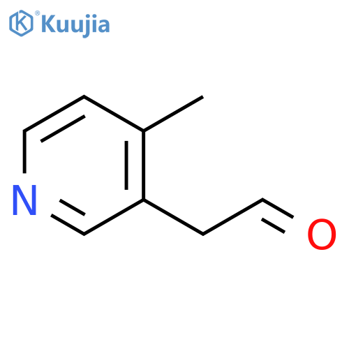 2-(4-methylpyridin-3-yl)acetaldehyde structure