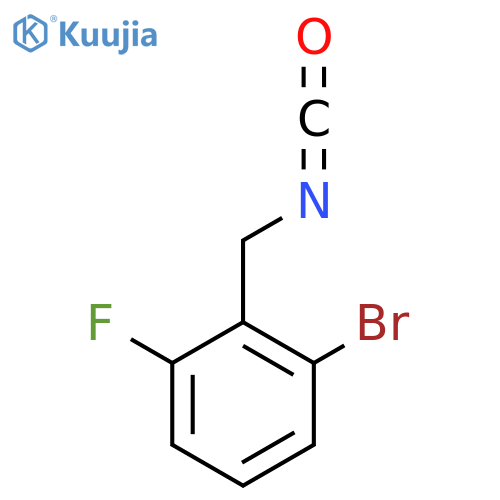 1-bromo-3-fluoro-2-(isocyanatomethyl)benzene structure