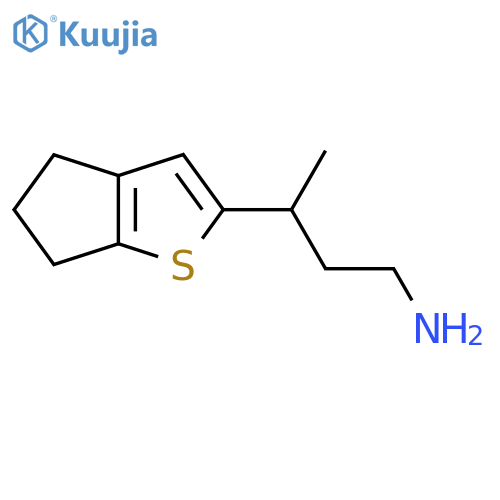 3-{4H,5H,6H-cyclopentabthiophen-2-yl}butan-1-amine structure