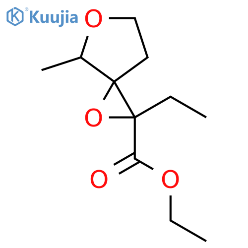 Ethyl 2-ethyl-7-methyl-1,6-dioxaspiro[2.4]heptane-2-carboxylate structure