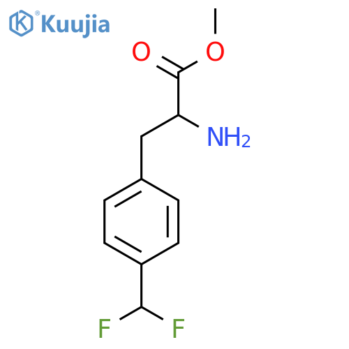methyl 2-amino-3-4-(difluoromethyl)phenylpropanoate structure