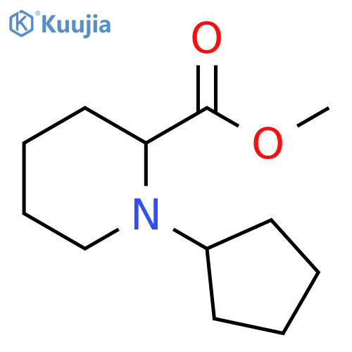 methyl 1-cyclopentylpiperidine-2-carboxylate structure