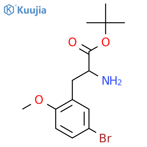 Tert-butyl 2-amino-3-(5-bromo-2-methoxyphenyl)propanoate structure