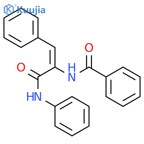 Benzamide,N-[2-phenyl-1-[(phenylamino)carbonyl]ethenyl]- structure