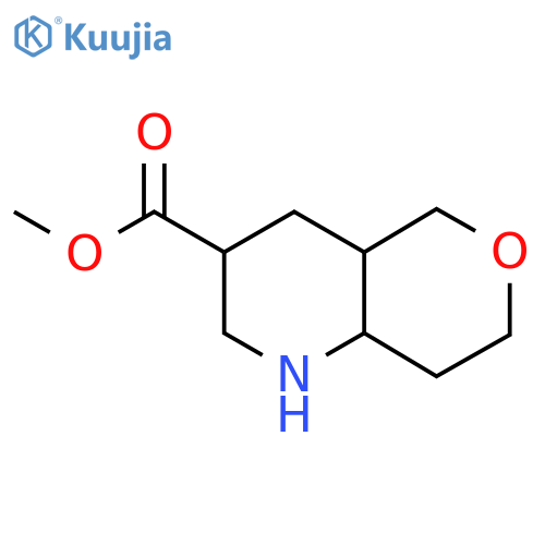 Methyl octahydro-1h-pyrano[4,3-b]pyridine-3-carboxylate structure