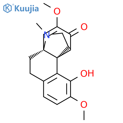 Hasubanan-6-one,7,8-didehydro-4-hydroxy-3,7-dimethoxy-17-methyl- structure