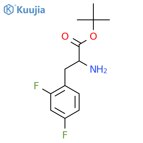 tert-butyl 2-amino-3-(2,4-difluorophenyl)propanoate structure