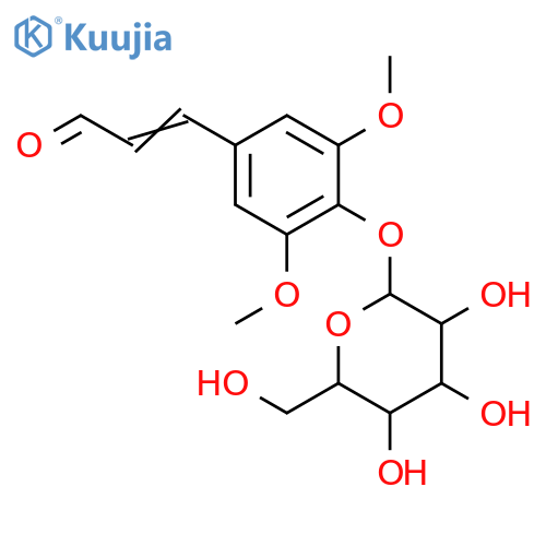 2-Propenal, 3-[4-(b-D-glucopyranosyloxy)-3,5-dimethoxyphenyl]-,(2E)- structure