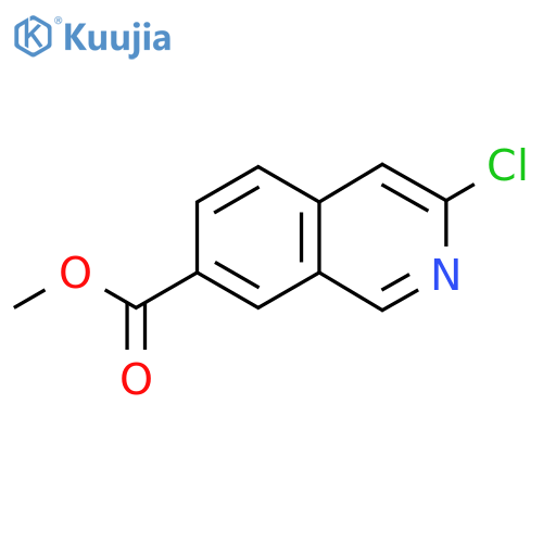 Methyl 3-chloroisoquinoline-7-carboxylate structure