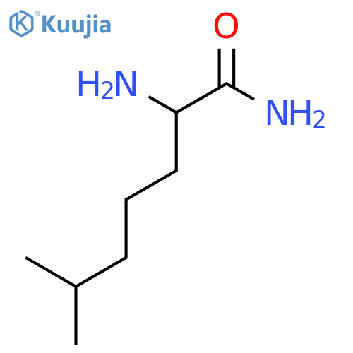 2-amino-6-methylheptanamide structure