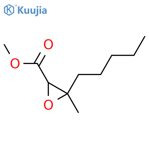 Methyl 3-methyl-3-pentyloxirane-2-carboxylate structure