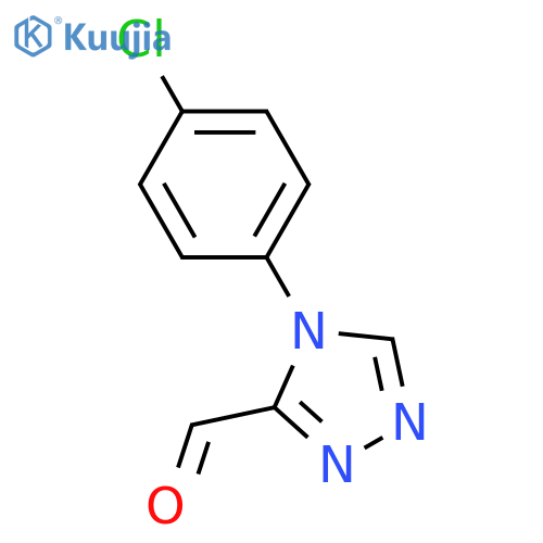 4H-1,2,4-Triazole-3-carboxaldehyde, 4-(4-chlorophenyl)- structure