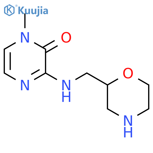 1-methyl-3-(morpholin-2-ylmethyl)amino-1,2-dihydropyrazin-2-one structure
