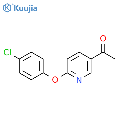 1-(6-(4-Chlorophenoxy)pyridin-3-yl)ethanone structure