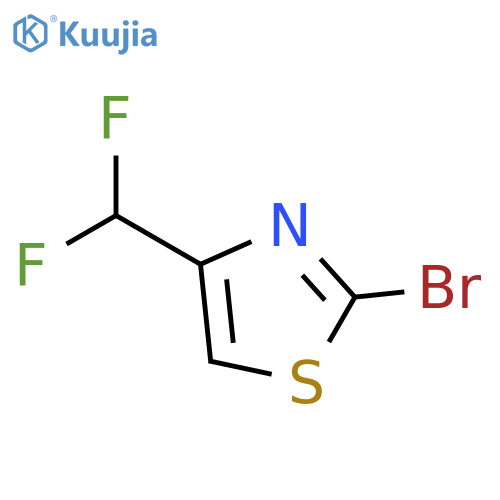 2-bromo-4-(difluoromethyl)-1,3-thiazole structure