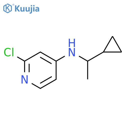 2-chloro-N-(1-cyclopropylethyl)pyridin-4-amine structure