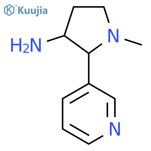 1-Methyl-2-(pyridin-3-yl)pyrrolidin-3-amine structure