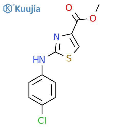 methyl 2-(4-chlorophenyl)amino-1,3-thiazole-4-carboxylate structure