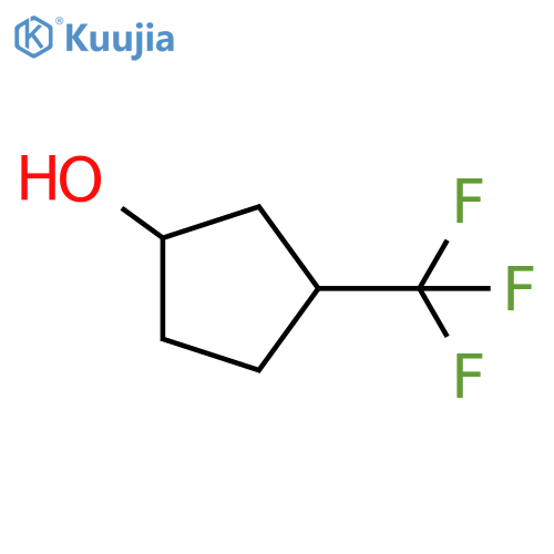 3-(trifluoromethyl)cyclopentan-1-ol structure