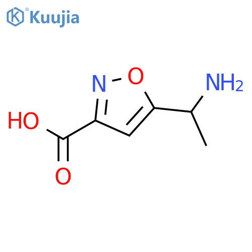 5-(1-Aminoethyl)-1,2-oxazole-3-carboxylic acid structure