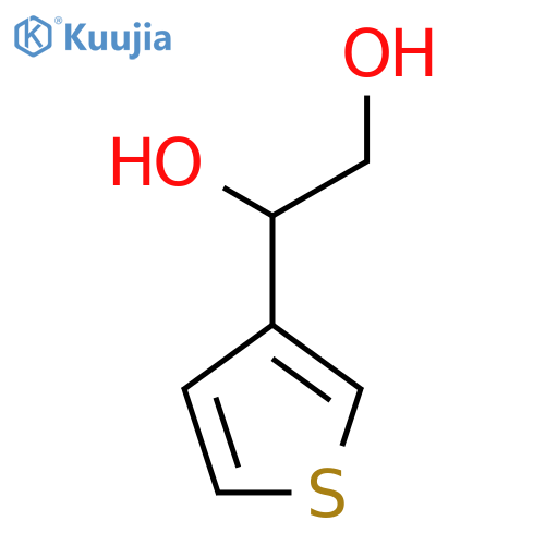 1-(thiophen-3-yl)ethane-1,2-diol structure