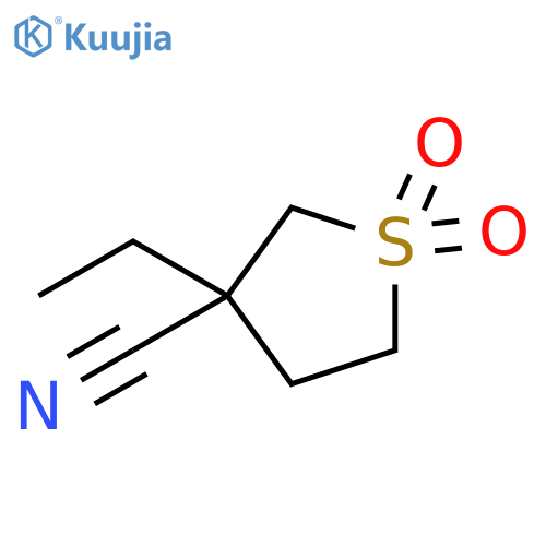 3-Thiophenecarbonitrile, 3-ethyltetrahydro-, 1,1-dioxide structure