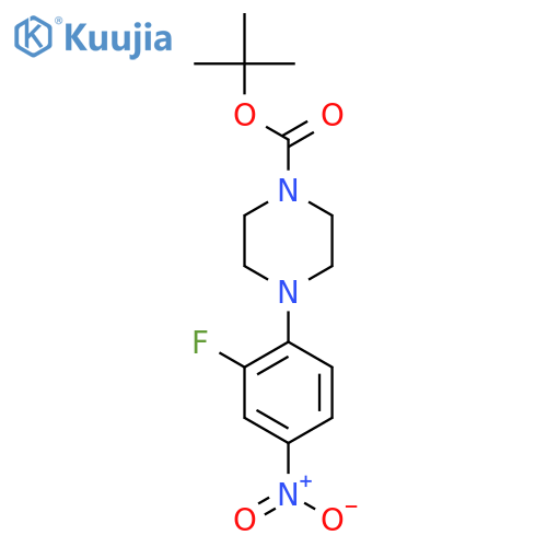 Tert-butyl 4-(2-fluoro-4-nitrophenyl)piperazine-1-carboxylate structure