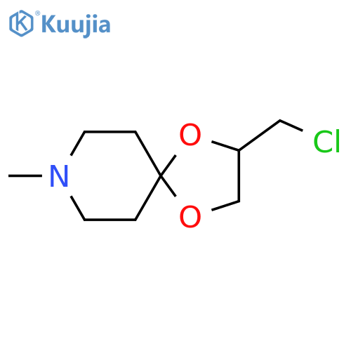 2-(chloromethyl)-8-methyl-1,4-dioxa-8-azaspiro4.5decane structure
