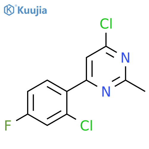 4-chloro-6-(2-chloro-4-fluorophenyl)-2-methylpyrimidine structure