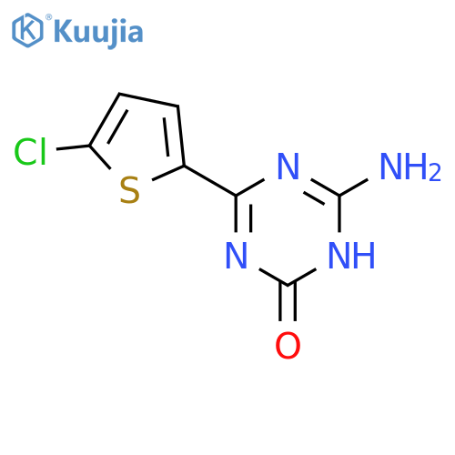 1,3,5-Triazin-2(1H)-one, 6-amino-4-(5-chloro-2-thienyl)- structure