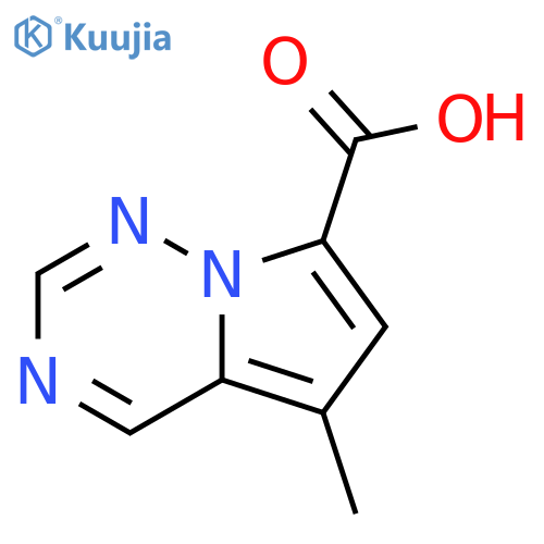 5-methylpyrrolo[2,1-f][1,2,4]triazine-7-carboxylic acid structure