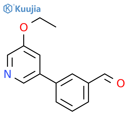 3-(5-Ethoxypyridin-3-yl)benzaldehyde structure
