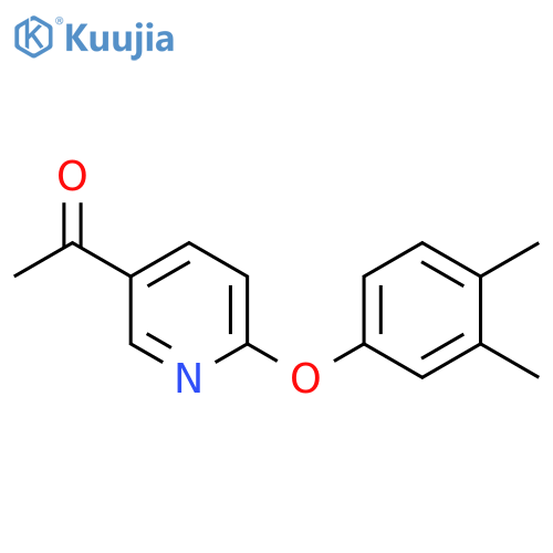 1-(2-(3,4-DIMETHYLPHENOXY)PYRIDIN-4-YL)ETHAN-1-ONE structure