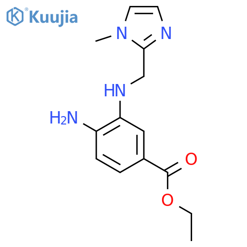 ethyl 4-amino-3-{(1-methyl-1H-imidazol-2-yl)methylamino}benzoate structure