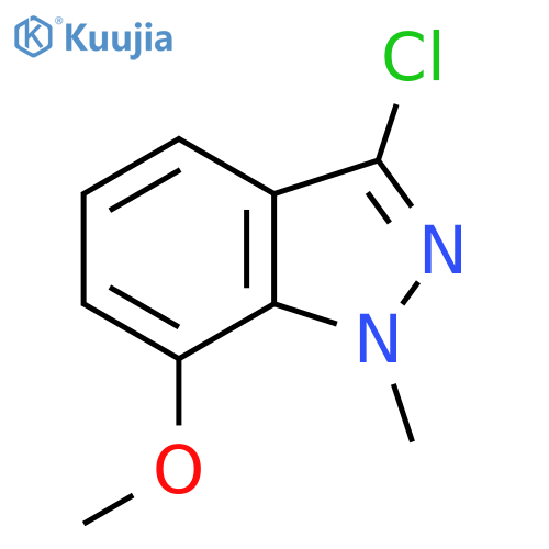 3-Chloro-7-methoxy-1-methyl-1H-indazole structure