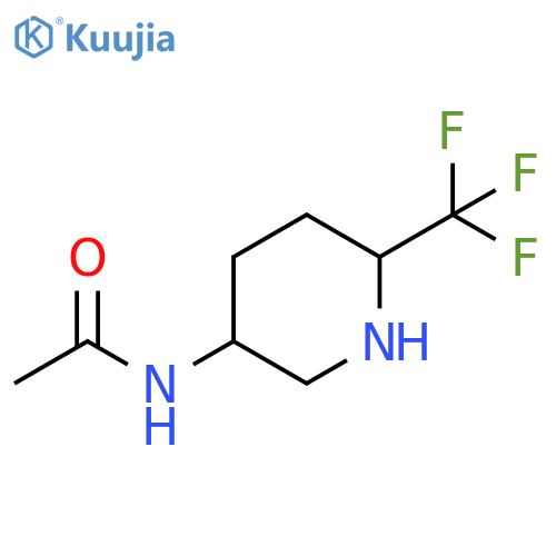 N-6-(trifluoromethyl)piperidin-3-ylacetamide structure