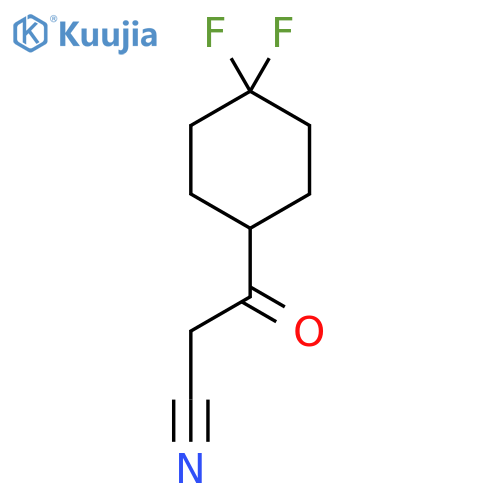 3-(4,4-Difluorocyclohexyl)-3-oxopropanenitrile structure