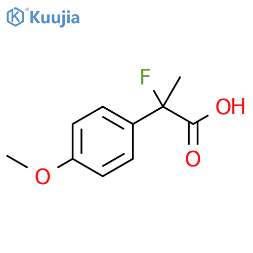 2-fluoro-2-(4-methoxyphenyl)propanoic acid structure