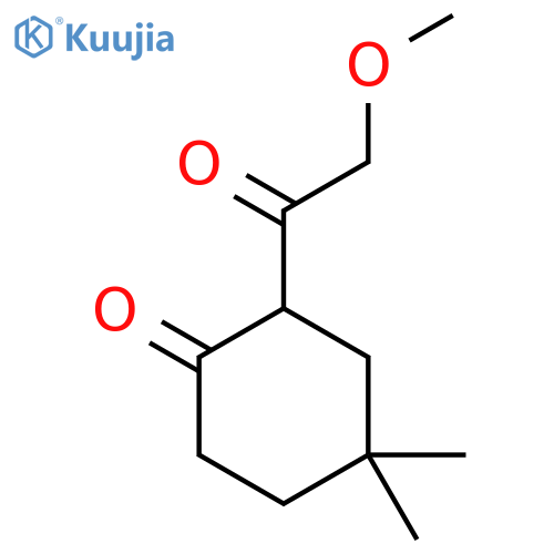 2-(2-Methoxyacetyl)-4,4-dimethylcyclohexan-1-one structure