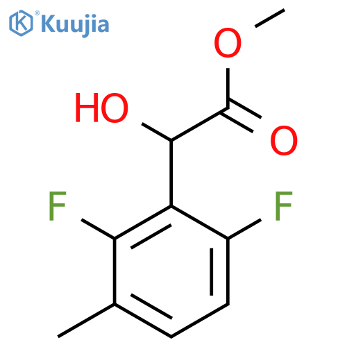 Methyl 2-(2,6-difluoro-3-methylphenyl)-2-hydroxyacetate structure