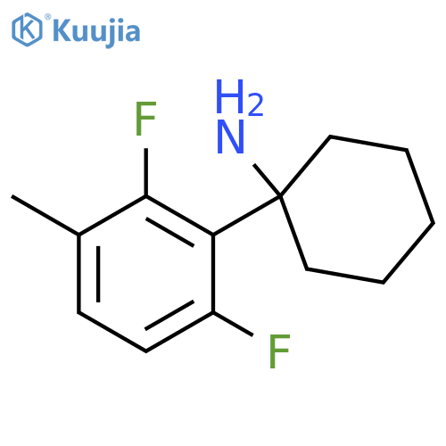 1-(2,6-difluoro-3-methylphenyl)cyclohexan-1-amine structure