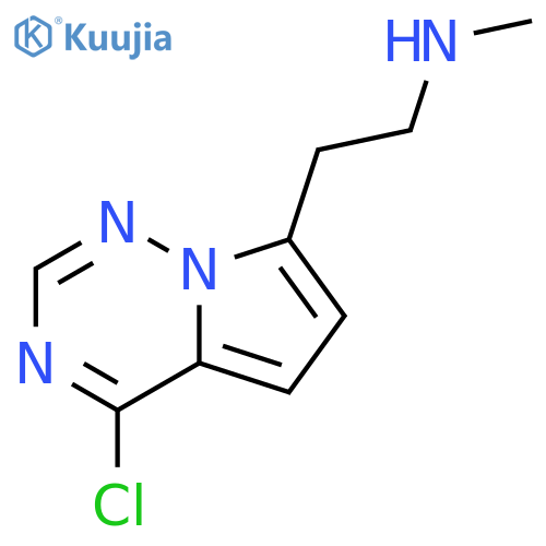 (2-{4-chloropyrrolo[2,1-f][1,2,4]triazin-7-yl}ethyl)(methyl)amine structure