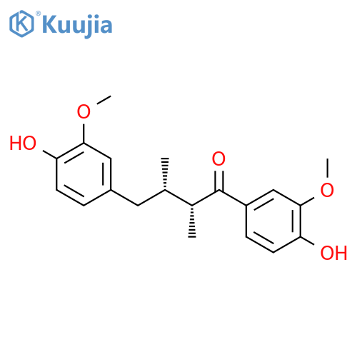 1-Butanone,1,4-bis(4-hydroxy-3-methoxyphenyl)-2,3-dimethyl-, (2R,3S)-rel- structure