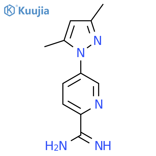 5-(3,5-Dimethyl-1H-pyrazol-1-yl)pyridine-2-carboximidamide structure