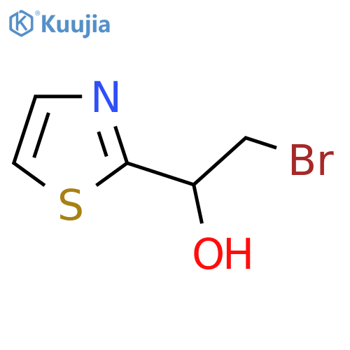 2-bromo-1-(1,3-thiazol-2-yl)ethan-1-ol structure