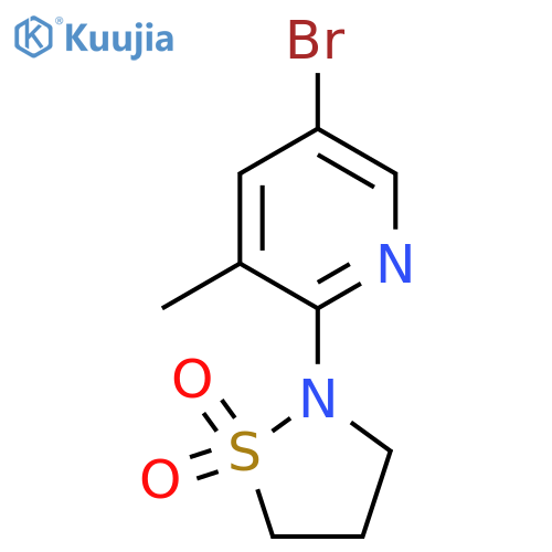 2-(5-Bromo-3-methylpyridin-2-yl)-1lambda6,2-thiazolidine-1,1-dione structure